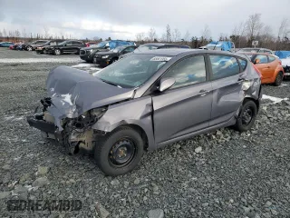 2017 Hyundai Accent Sport with VIN KMHCU5AE8HU313015, listed as a Copart auction lot 88561955 with 0 mi miles and Salvage Title. Bid and sale history available at carsss.com. Image 1.