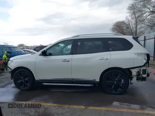 2017 Nissan Pathfinder S with VIN 5N1DR2MM6HC660212, listed as a IAAI auction lot 41905628 with 123,669 mi miles and . Bid and sale history available at DreamBid. Image 15.