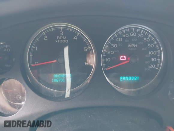 2008 Chevrolet Tahoe LTZ with VIN 1GNFK13098J160218, listed as a IAAI auction lot 40876511 with 186,701 mi miles and . Bid and sale history available at DreamBid. Image 7.