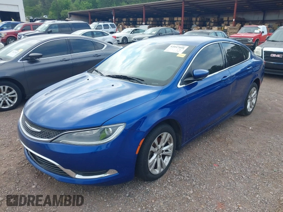 2015 Chrysler 200 Limited with VIN 1C3CCCAB3FN507626, listed as a IAAI auction lot 42047898 with 199,292 mi miles. Bid and sale history available at carsss.com. Image 2.