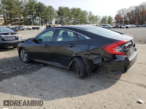 2018 Honda Civic LX with VIN 2HGFC2F55JH558246, listed as a Copart auction lot 53281225 with 43,701 mi miles and Salvage Title. Bid and sale history available at DreamBid. Image 2.