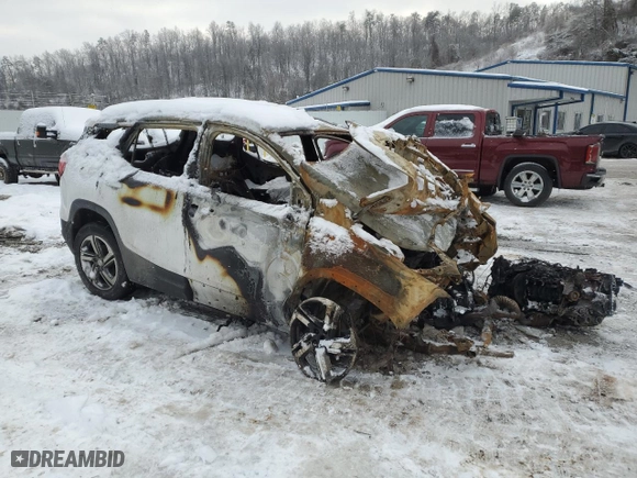 2020 GMC Terrain SLT with VIN 3GKALVEV7LL237724, listed as a Copart auction lot 88088975 with 0 mi miles and Salvage Title. Bid and sale history available at carsss.com. Image 4.