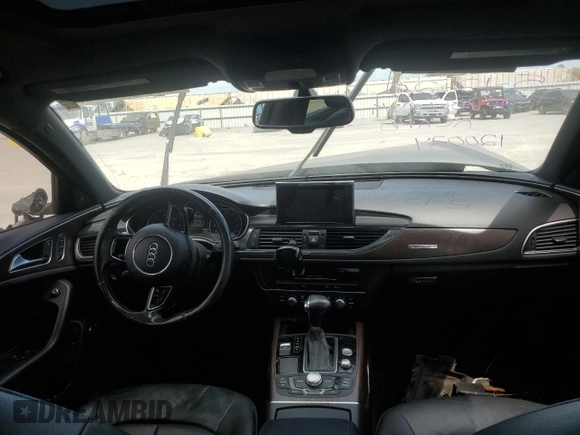 2013 Audi A6 Premium Plus with VIN WAUGFAFC6DN120024, listed as a Copart auction lot 57146605 with 140,767 mi miles and Salvage title. Bid and sale history available at DreamBid. Image 4.