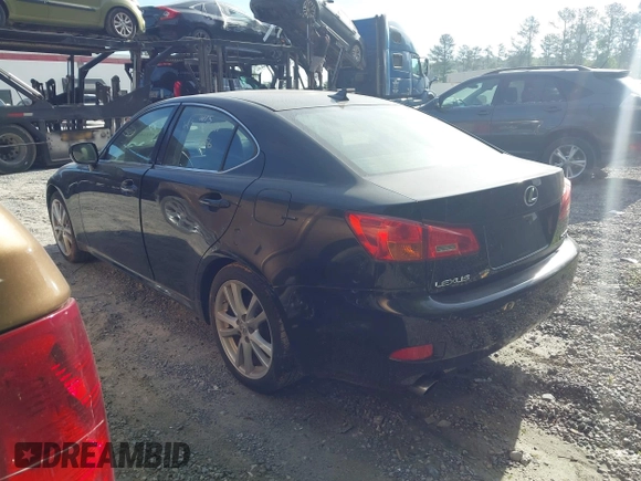 2007 Lexus IS 350 with VIN JTHBE262375015943, listed as a IAAI auction lot 42234181 with 135,023 mi miles and . Bid and sale history available at DreamBid. Image 3.