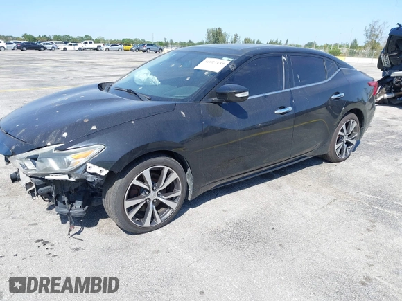 2017 Nissan Maxima SV with VIN 1N4AA6AP0HC363317, listed as a IAAI auction lot 41827159 with 132,334 mi miles. Bid and sale history available at carsss.com. Image 2.