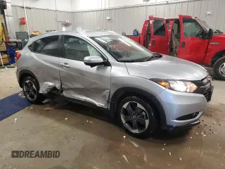 2018 Honda HR-V EX-L with VIN 3CZRU6H70JM707446, listed as a Copart auction lot 48248555 with 318,183 mi miles and Salvage Title. Bid and sale history available at DreamBid. Image 4.