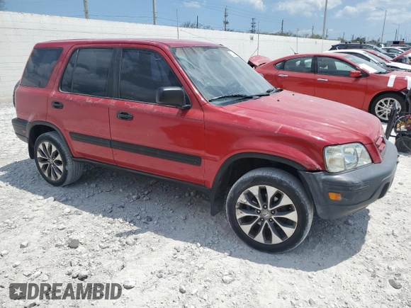 2001 Honda CR-V LX with VIN JHLRD28401S007277, listed as a Copart auction lot 53433015 with 217,167 mi miles and Non Repairable. Bid and sale history available at carsss.com. Image 4.