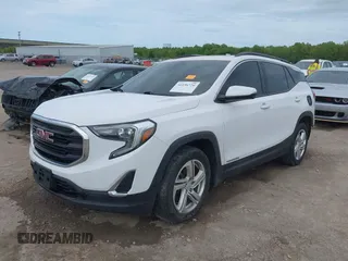 2018 GMC Terrain SLE z VIN 3GKALMEX6JL318710, wystawiony jako IAAI lot #42236726 z przebiegiem 100 222 mil mil oraz . Historia ofert i sprzedaży dostępna na DreamBid. Obrazek 2.