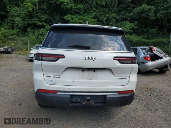2023 Jeep Grand Cherokee Limited with VIN 1C4RJKBG3P8768612, listed as a Copart auction lot 62857145 with 23,303 mi miles and Salvage title. Bid and sale history available at DreamBid. Image 6.
