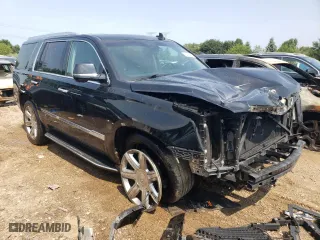 2017 Cadillac Escalade Luxury with VIN 1GYS4BKJ2HR369359, listed as a Copart auction lot 64617964 with 105,931 mi miles and Salvage Title. Bid and sale history available at carsss.com. Image 4.