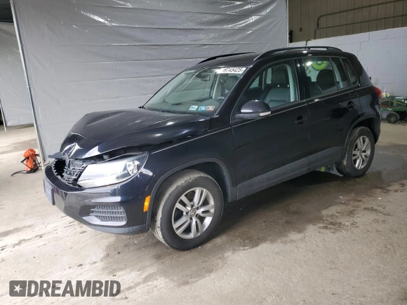2017 Volkswagen Tiguan S with VIN WVGBV7AXXHK011064, listed as a Copart auction lot 49745425 with 67,994 mi miles and Salvage Title. Bid and sale history available at DreamBid. Image 1.