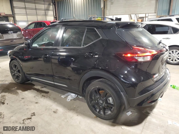 2022 Nissan Kicks SR with VIN 3N1CP5DV0NL494613, listed as a Copart auction lot 82007274 with 20,991 mi miles and Salvage Title. Bid and sale history available at carsss.com. Image 2.