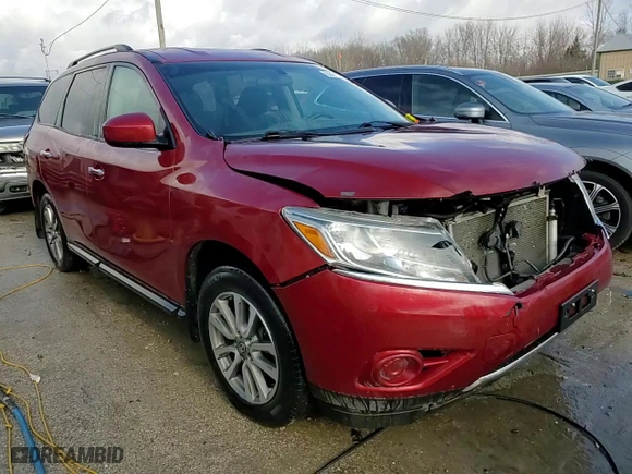 2013 Nissan Pathfinder S with VIN 5N1AR2MN2DC654106, listed as a Copart auction lot 84471784 with 108,151 mi miles and Salvage Title. Bid and sale history available at carsss.com. Image 14.