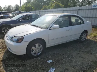 2003 Honda Civic EX z VIN 2HGES26753H533995, wystawiony jako Copart lot #59764405 z przebiegiem 240 167 mil mil oraz Czysty tytuł • Clean title. Historia ofert i sprzedaży dostępna na DreamBid. Obrazek 1.