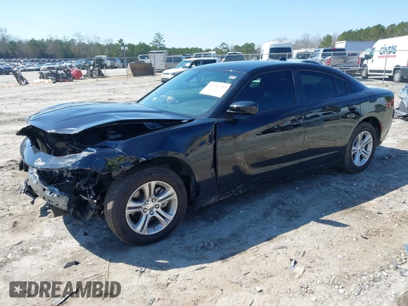 2023 Dodge Charger SXT z VIN 2C3CDXBG2PH672138, wystawiony jako IAAI lot #41791737 z przebiegiem 9500 mil mil oraz . Historia ofert i sprzedaży dostępna na DreamBid. Obrazek 2.