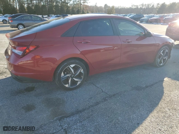 2023 Hyundai Elantra SEL with VIN KMHLS4AG4PU384163, listed as a Copart auction lot 45910905 with 21,269 mi miles and Salvage Title. Bid and sale history available at carsss.com. Image 3.