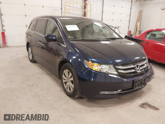 2014 Honda Odyssey EX with VIN 5FNRL5H48EB096987, listed as a IAAI auction lot 42039652 with 108,851 mi miles and . Bid and sale history available at carsss.com. Image 1.