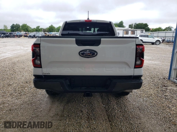 2024 Ford Ranger XLT with VIN 1FTER4HH0RLE43158, listed as a Copart auction lot 59616775 with 6,267 mi miles and Salvage title. Bid and sale history available at DreamBid. Image 6.