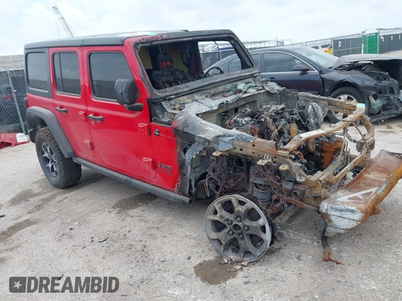 2021 Jeep Wrangler Unlimited Rubicon with VIN 1C4JJXFM1MW830218, listed as a IAAI auction lot 39934037 with Not provided miles and . Bid and sale history available at DreamBid. Image 1.