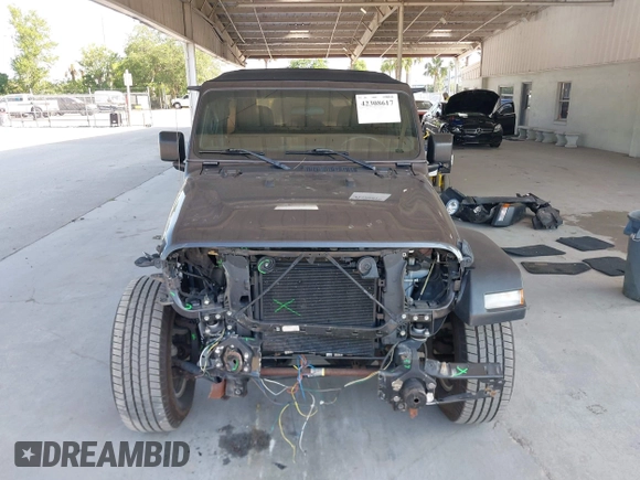 2020 Jeep Wrangler Unlimited Sport S with VIN 1C4HJXDN9LW167442, listed as a IAAI auction lot 42308617 with 59,335 mi miles and . Bid and sale history available at DreamBid. Image 13.