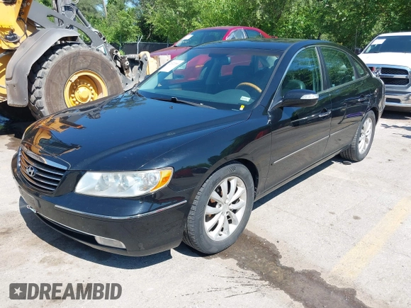 2007 Hyundai Azera SE with VIN KMHFC46F47A172875, listed as a IAAI auction lot 42632253 with 218,536 mi miles and . Bid and sale history available at DreamBid. Image 2.