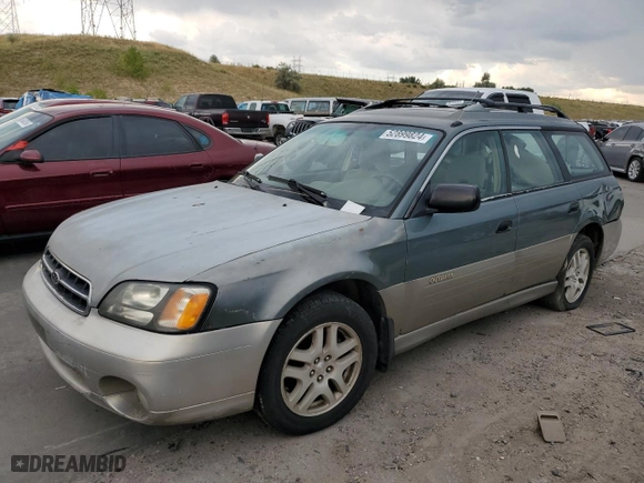 2000 Subaru Legacy Wagon Outback w/GB Equip with VIN 4S3BH6755Y7673245, listed as a Copart auction lot 52899824 with 0 mi miles and Non Repairable. Bid and sale history available at carsss.com. Image 1.