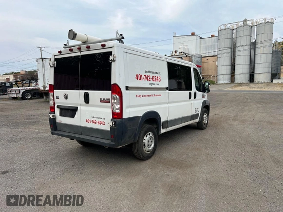 2016 Ram ProMaster Cargo with VIN 3C6TRVAG6GE116730, listed as a Copart auction lot 86223894 with 214,354 mi miles and Clean Title. Bid and sale history available at DreamBid. Image 4.