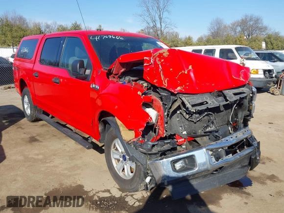 2017 Ford F-150 XL with VIN 1FTEW1EF0HKD97975, listed as a IAAI auction lot 41769666 with 120,697 mi miles. Bid and sale history available at carsss.com. Image 6.