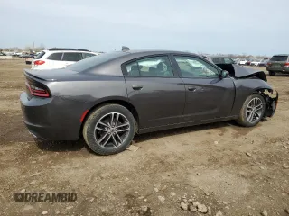 2019 Dodge Charger SXT with VIN 2C3CDXJG7KH545332, listed as a Copart auction lot 50178335 with 37,742 mi miles and Salvage Title. Bid and sale history available at DreamBid. Image 3.
