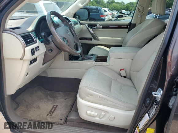 2012 Lexus GX 460 with VIN JTJBM7FX9C5036817, listed as a Copart auction lot 57619005 with 172,994 mi miles and Salvage title. Bid and sale history available at DreamBid. Image 7.