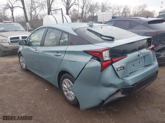 2022 Toyota Prius L Eco with VIN JTDKAMFU4N3164963, listed as a IAAI auction lot 41859931 with 5,118 mi miles. Bid and sale history available at carsss.com. Image 3.