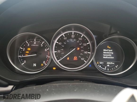 2024 Mazda CX-5 S Carbon Edition with VIN JM3KFBCL7R0495942, listed as a Copart auction lot 53381045 with 26,629 mi miles and Non Repairable. Bid and sale history available at DreamBid. Image 9.