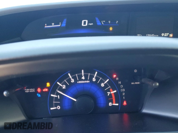 2013 Honda Civic EX with VIN 2HGFB2F88DH501007, listed as a Copart auction lot 46568865 with 138,645 mi miles and Salvage Title. Bid and sale history available at DreamBid. Image 9.
