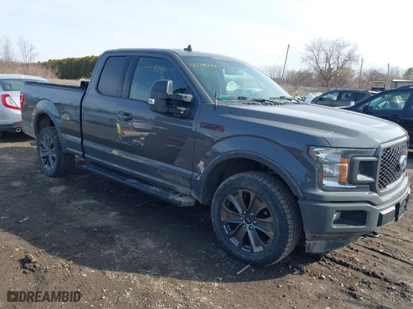 2018 Ford F-150 XL with VIN 1FTFX1E58JFE24900, listed as a IAAI auction lot 41775393 with 150,083 mi miles. Bid and sale history available at carsss.com. Image 1.