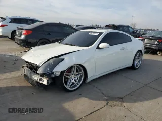 2005 Infiniti G35 Coupe with VIN JNKCV54E85M420556, listed as a Copart auction lot 84758984 with 0 mi miles and Salvage Title. Bid and sale history available at carsss.com. Image 1.