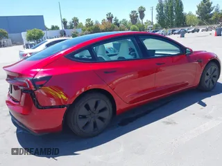 2025 Tesla Model 3 Long Range with VIN 5YJ3E1EA6SF917745, listed as a IAAI auction lot 42533673 with 7,305 mi miles and . Bid and sale history available at DreamBid. Image 4.