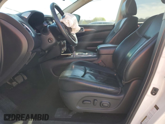 2017 Nissan Pathfinder Platinum with VIN 5N1DR2MN6HC619281, listed as a Copart auction lot 50221005 with 141,719 mi miles and Salvage title. Bid and sale history available at DreamBid. Image 7.