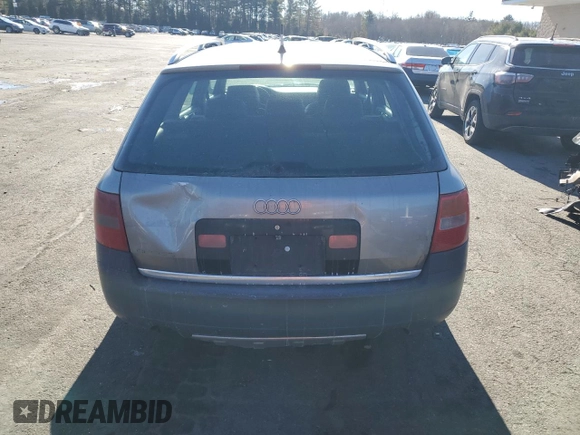 2002 Audi allroad A6 V8 with VIN WA1YD64B12N131170, listed as a Copart auction lot 43274515 with 152,924 mi miles and Salvage Title. Bid and sale history available at DreamBid. Image 6.
