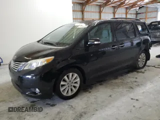 2013 Toyota Sienna XLE with VIN 5TDDK3DC7DS053587, listed as a Copart auction lot 51430625 with 157,860 mi miles and Salvage Title. Bid and sale history available at DreamBid. Image 1.