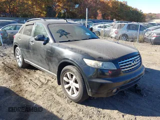 2003 Infiniti FX Options z VIN JNRAS08W33X208716, wystawiony jako IAAI lot #40696396 z przebiegiem 121 852 mil mil oraz . Historia ofert i sprzedaży dostępna na DreamBid. Obrazek 1.