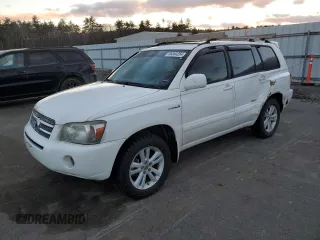 2007 Toyota Highlander Hybrid w/3rd Row with VIN JTEDW21A570018387, listed as a Copart auction lot 86864264 with 263,408 mi miles and Salvage Title. Bid and sale history available at carsss.com. Image 1.