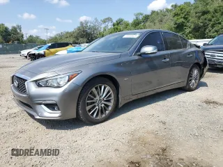 2020 Infiniti Q50 Pure z VIN JN1EV7AP5LM201002, wystawiony jako Copart lot #55968825 z przebiegiem 110 304 mil mil oraz Nie do naprawy • Non repairable. Historia ofert i sprzedaży dostępna na DreamBid. Obrazek 1.