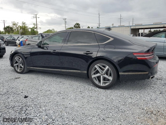 2023 Genesis G80 2.5T with VIN KMTGA4SC3PU163711, listed as a Copart auction lot 47263235 with NaN miles and Salvage Title. Bid and sale history available at carsss.com. Image 2.