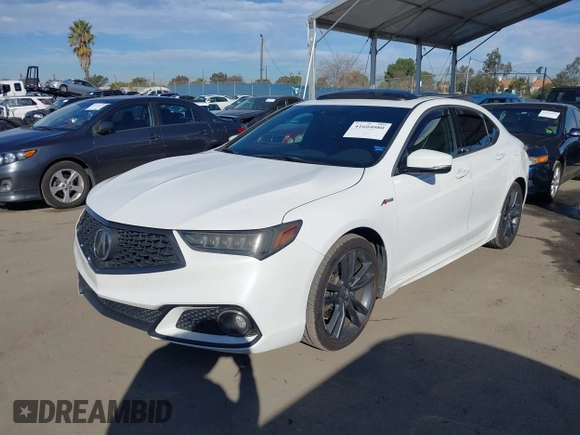 2018 Acura TLX w/A-SPEC Pkg with VIN 19UUB2F67JA003073, listed as a IAAI auction lot 41604080 with 121,078 mi miles. Bid and sale history available at carsss.com. Image 17.