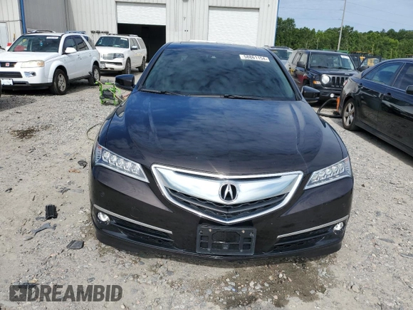 2015 Acura TLX V6 Advance with VIN 19UUB2F7XFA015315, listed as a Copart auction lot 58861154 with 88,858 mi miles and Salvage Title. Bid and sale history available at carsss.com. Image 5.