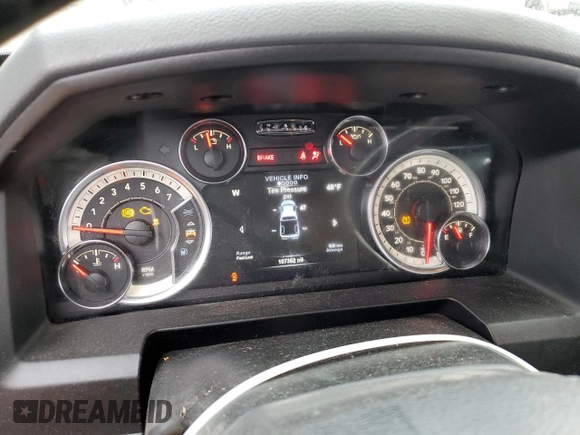 2018 Ram 1500 Big Horn with VIN 3C6RR6LT6JG151726, listed as a Copart auction lot 45282325 with 107,362 mi miles and Salvage title. Bid and sale history available at DreamBid. Image 9.
