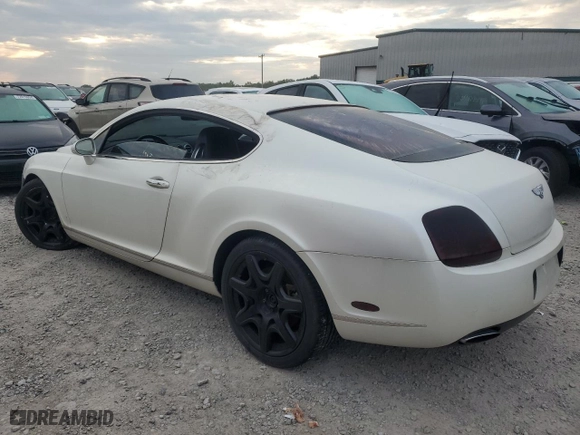 2007 Bentley Continental GT with VIN SCBCR73W77C040583, listed as a Copart auction lot 72127694 with 0 mi miles and Clean Title. Bid and sale history available at carsss.com. Image 2.