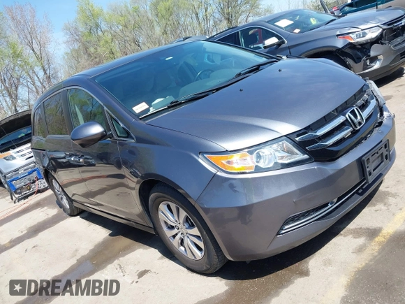 2014 Honda Odyssey EX-L with VIN 5FNRL5H64EB100941, listed as a IAAI auction lot 41918845 with 175,748 mi miles and . Bid and sale history available at DreamBid. Image 1.