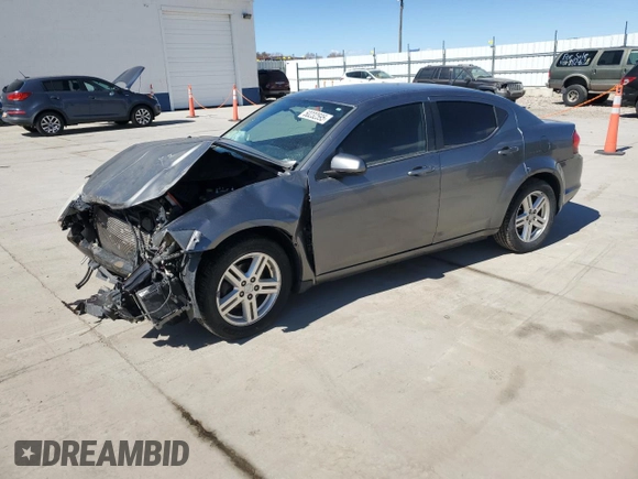2012 Dodge Avenger SXT with VIN 1C3CDZCB0CN237036, listed as a Copart auction lot 50232595 with 148,548 mi miles and Salvage Title. Bid and sale history available at carsss.com. Image 1.