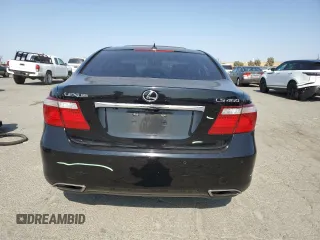 2008 Lexus LS 460 with VIN JTHBL46F685059084, listed as a Copart auction lot 59392615 with 141,800 mi miles and Salvage title. Bid and sale history available at DreamBid. Image 6.
